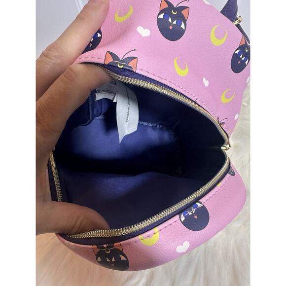 New: Sailor Moon Loungefly Luna Mini Backpack - Picture 8 of 9